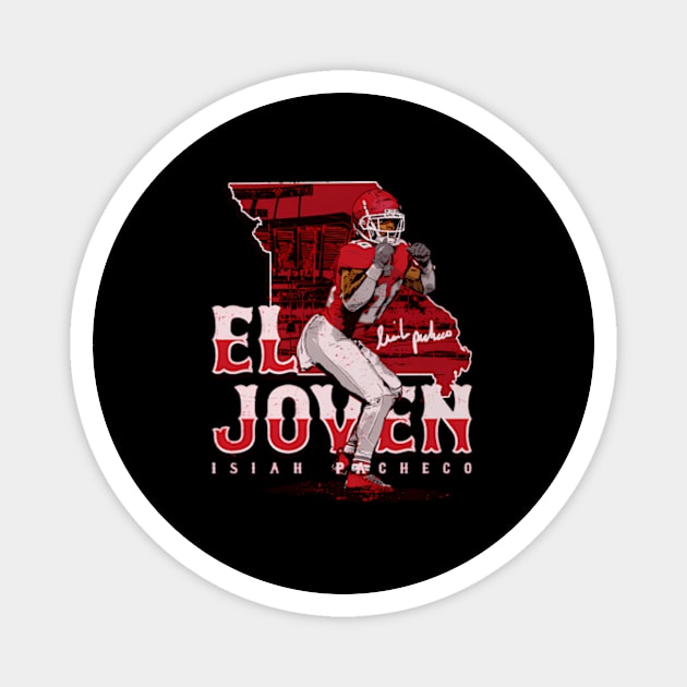 Isiah Pacheco Kansas City El Joven Magnet by caravalo